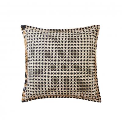 Logan & Mason Danton Black Cotton/Polyester Printed European Pillowcase 65x65cm | Black